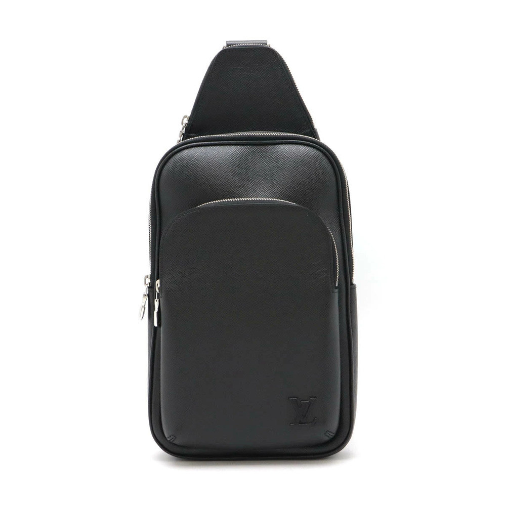 LOUIS VUITTON Taiga Avenue Sling Bag Body Shoulder Leather Noir Black